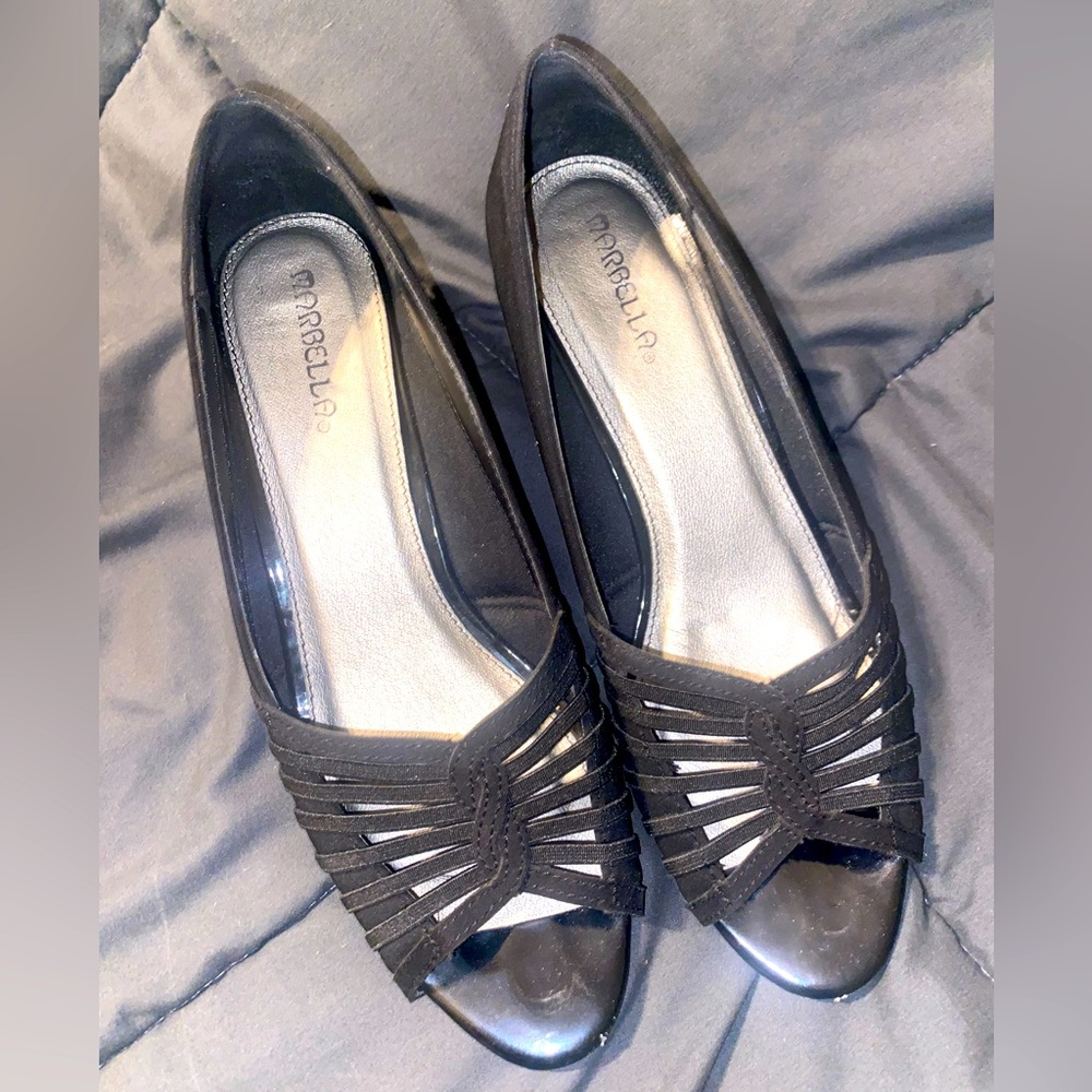 Marbella black heels.  Size 9